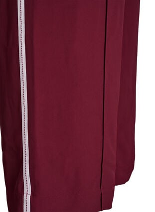 Zizzi Sporty bukser med rette ben og sidestriper, T. Port Orch Stripe, Packshot image number 3