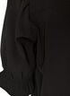 Skjortebluse med 1/2 ermer, Svart, Packshot image number 3