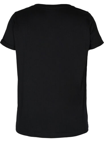 T-skjorte til trening med trykk, Black Monday, Packshot image number 1