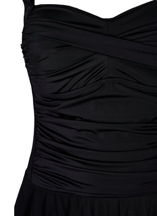 Badekjole med skjørt og innershorts, Black, Packshot image number 2