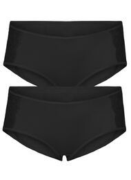 2-pack truse med normal midje, Svart