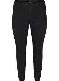 Jeggings i bomullsmiks, Black