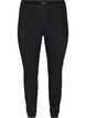 Jeggings i bomullsmiks, Black, Packshot image number 0