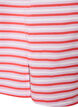Lang oversized stripete T-skjorte i &oslash;kologisk bomull, Lilla, Packshot image number 3