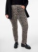 Emily jeans med leopardtrykk, Brun, Model image number 2