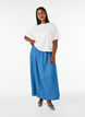 Maxiskj&oslash;rt med et plagg i denim i TENCEL&trade; Lyocell, Bl&aring;, Model image number 0