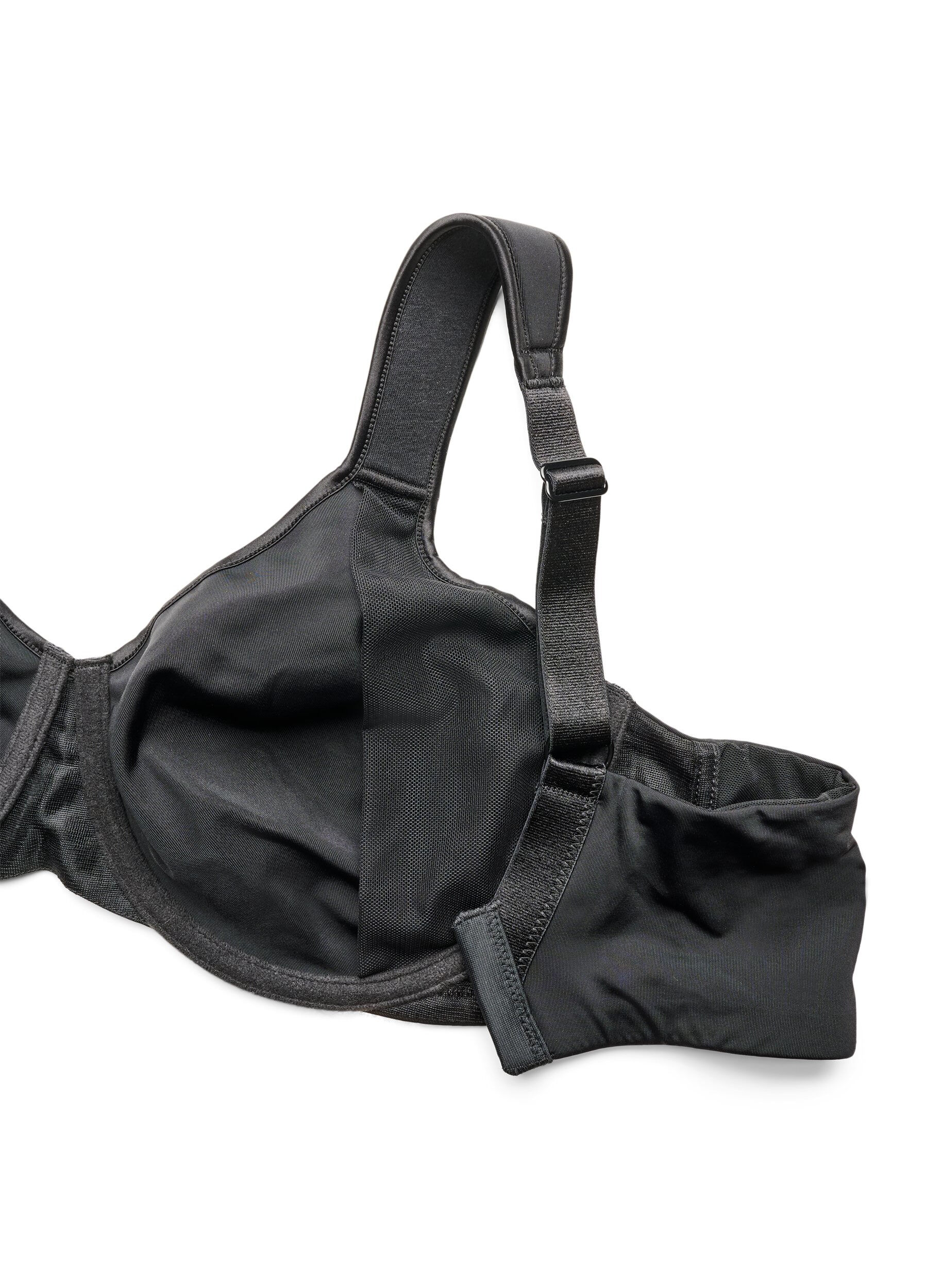 ZizziMinimizer-BH med polstrede stropper, Svart, Packshot image number 3