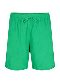 Shorts i bomullsmusselin med lommer, Jolly Green Shorts i bomullsmusselin med lommer