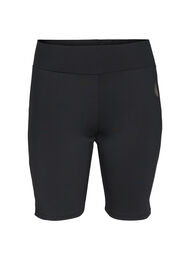 Tettsittende treningsshorts, Black w. Deep Taupe
