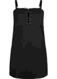 Kroppsnær kjole med snøredetaljer