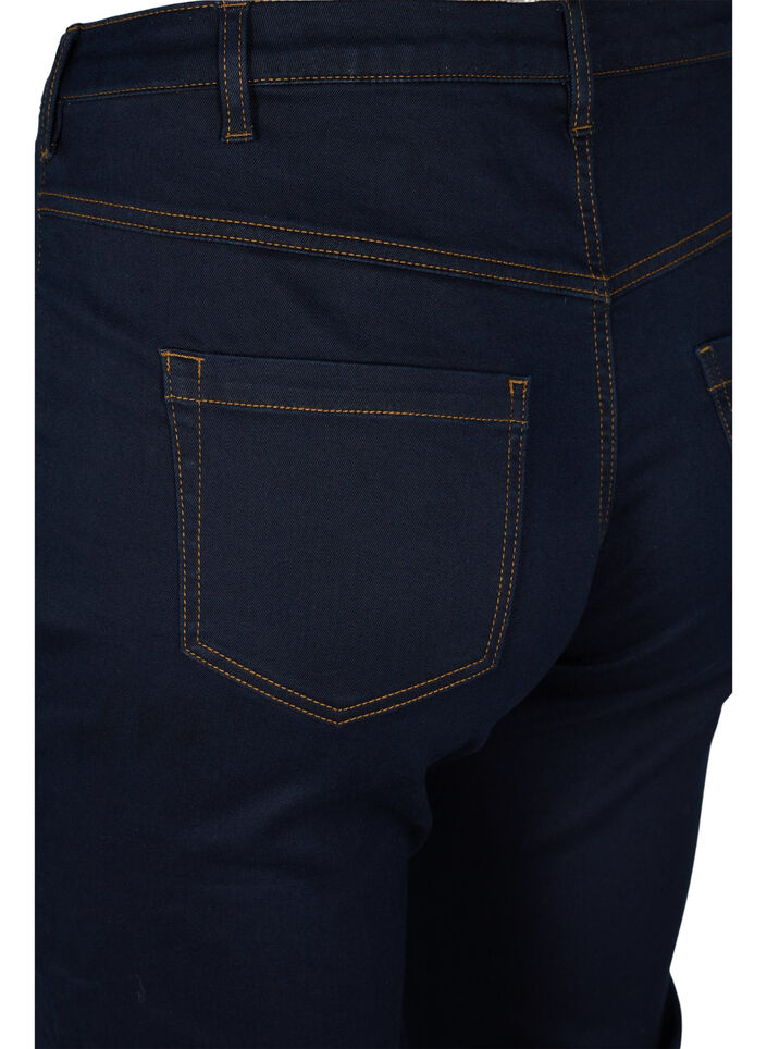 Slim fit Emily jeans med normal h&oslash;yde i livet, Bl&aring;, Packshot image number 3