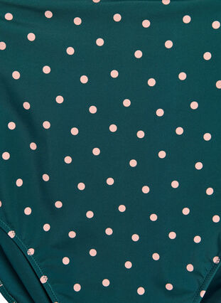 Zizzi Ekstra høy midje bikiniunderdel med blomstertrykk, Grønn, Packshot image number 2