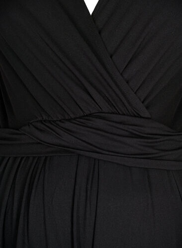 Kortermet bluse til gravide, Black, Packshot image number 2