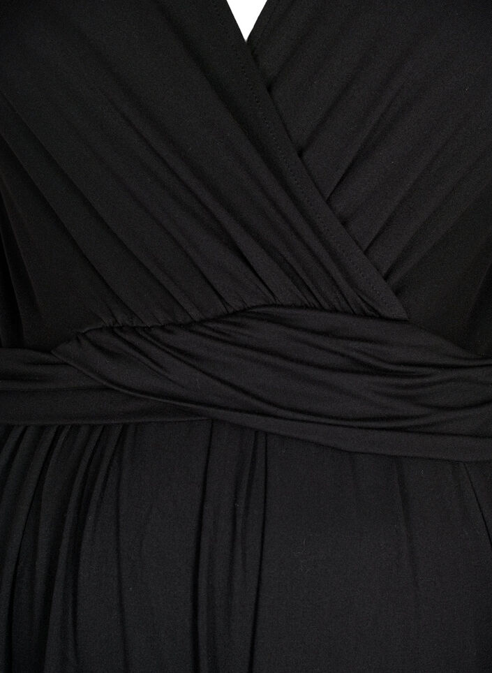 Kortermet bluse til gravide, Black, Packshot image number 2