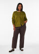 Strikkecardigan med rund hals og knapper, Gr&oslash;nn, Model image number 1