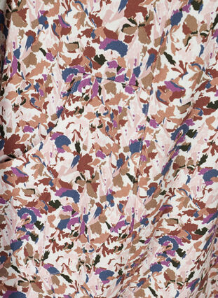 Kortermet bomullskjole med mønster, Powder Pink AOP, Packshot image number 3