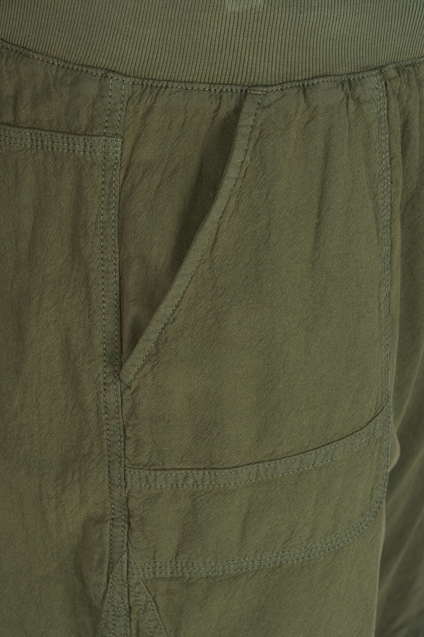 ZizziL&oslash;s shorts av bomull med lommer, Gr&oslash;nn, Packshot image number 2