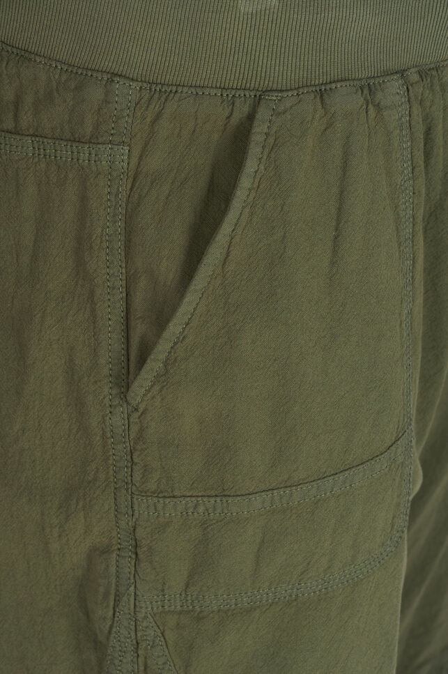 L&oslash;s shorts av bomull med lommer, Gr&oslash;nn, Packshot image number 2