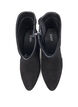 Wide fit - Semsket ankelstøvler med hæl, Black, Packshot image number 2