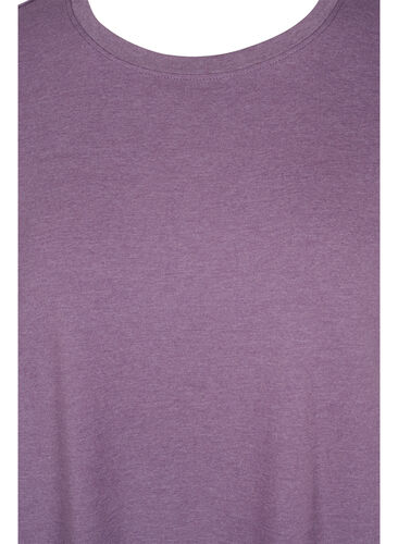 Melert nattkjole med korte ermer, Vintage Violet Mel., Packshot image number 2
