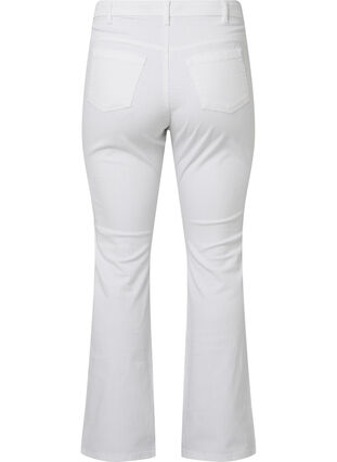 Ellen bootcut jeans med høyt liv, White, Packshot image number 1