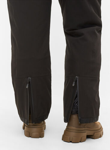 Skibukse med seler, Black, Model image number 3