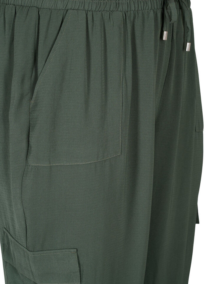 Bukse med cargo-lommer, Thyme, Packshot image number 2