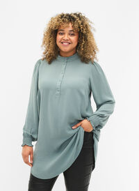 Tunika med vaffelsøm, Chinois Green, Model