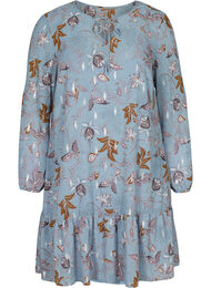 Langermet kjole med blomstermønster, Light Blue AOP