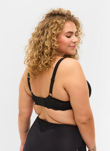 Blonde-BH med mesh, Black, Model image number 1