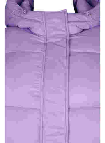 Kort boblejakke med hette, Lavender, Packshot image number 2