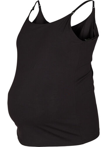 Topp til gravide med ammefunksjon, Black, Packshot image number 0