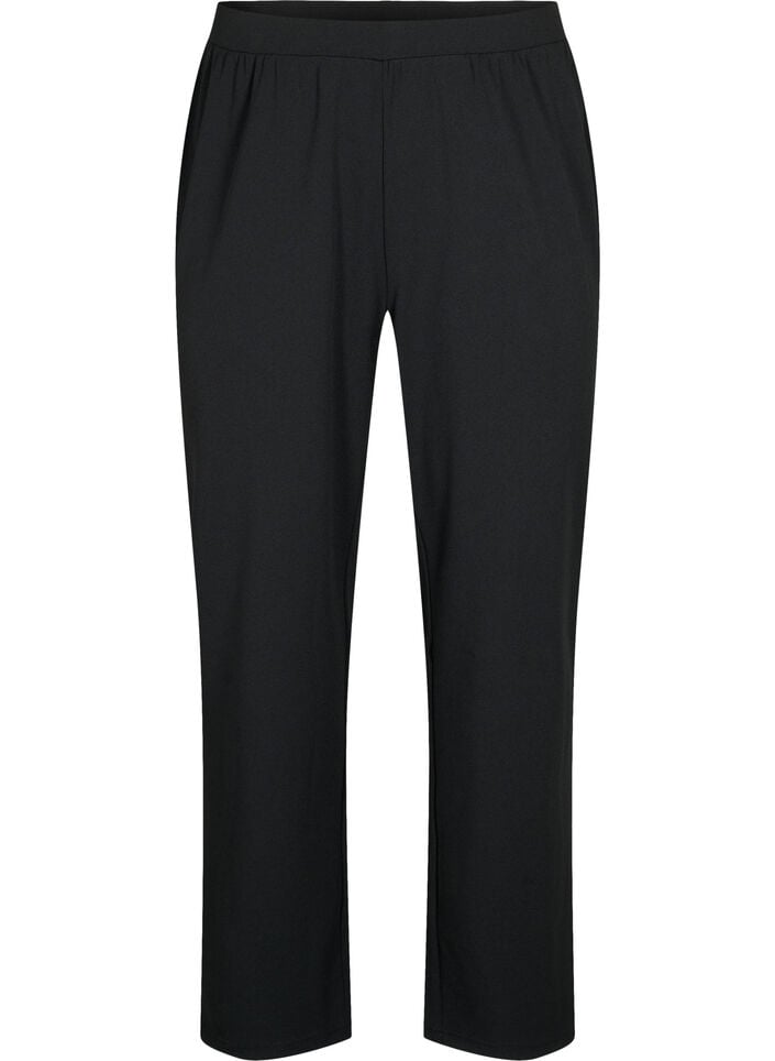 FLASH - Bukser med straight fit, Svart, Packshot image number 0