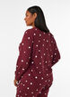 Nattbluse med et trykk, R&oslash;d, Model image number 2
