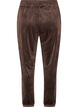 Loose fit velourbukser, Brun, Packshot image number 1