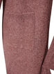 Ribbestrikket cardigan med lommer, Rosa, Packshot image number 3