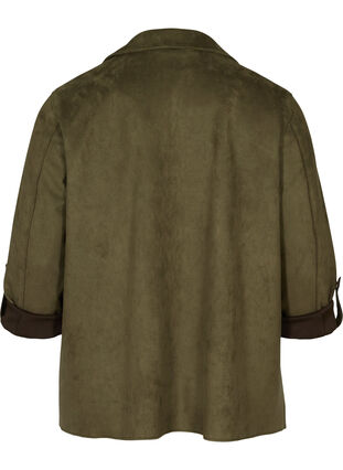 Åpen jakke med store lommer, Olivie Night, Packshot image number 1