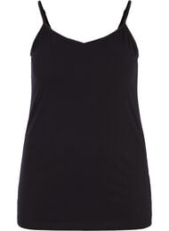 Basistopp i bomull, Svart