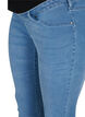 Jeggings til gravide i en bomullsmiks, Light blue denim, Packshot image number 2