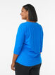 Treningsbluse med 3/4-ermer, Bl&aring;, Model image number 2