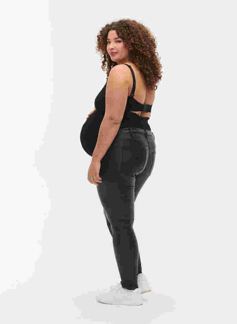 Coated bukser til gravide, Black, Model image number 1