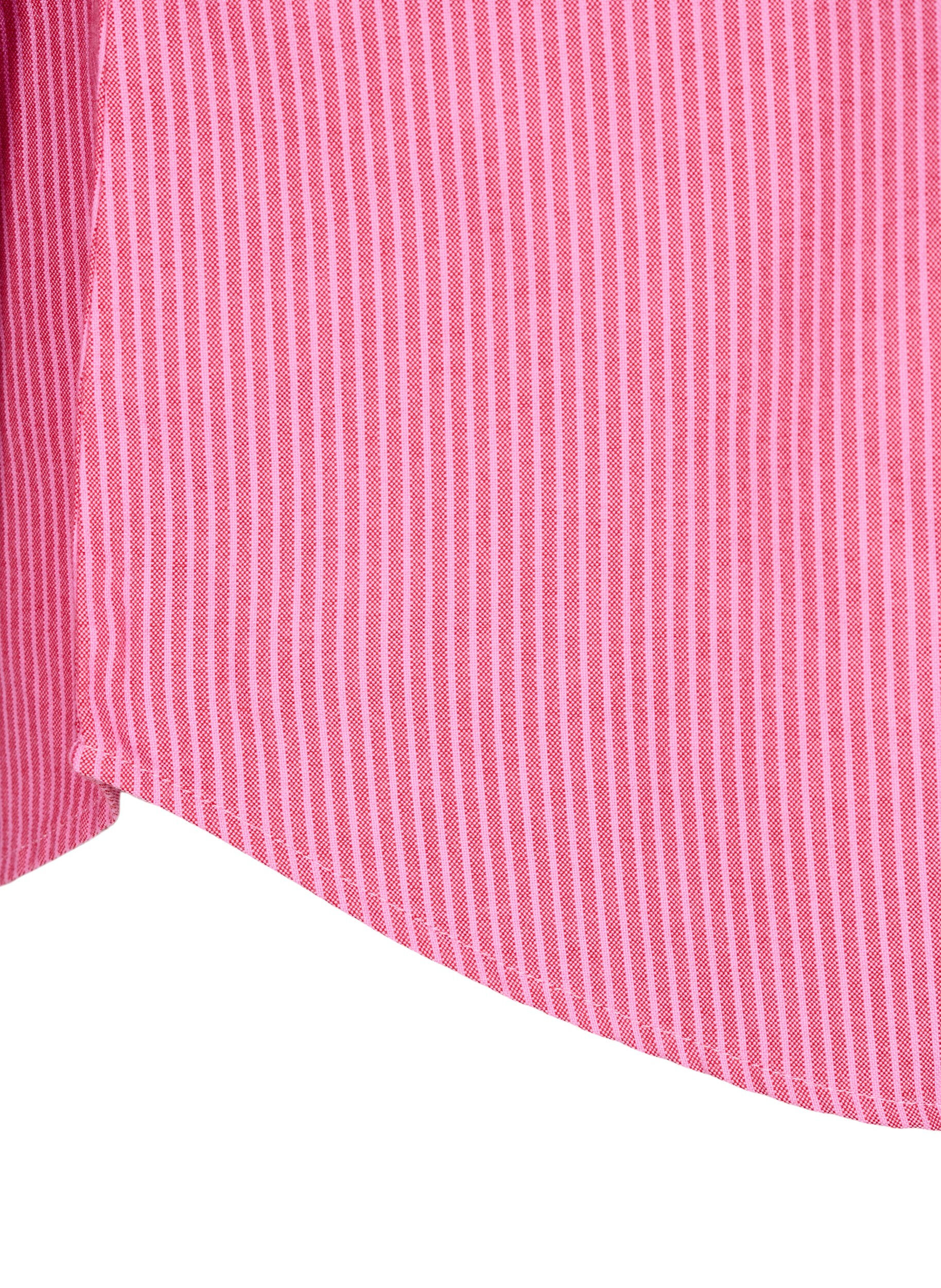 Zizzi Langermet bomullsskjorte, R&oslash;d, Packshot image number 3