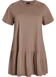 Kort A-formet kjole med vasket look, Fossil Washed