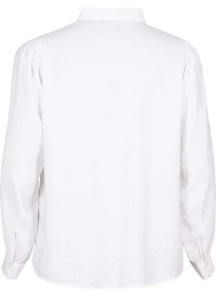 Langermet skjorte i Tencel ™ Modal, Bright White, Packshot image number 1