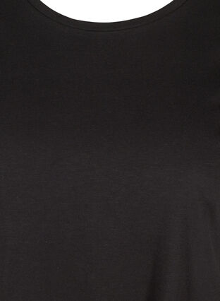 2 stk. kortermet T-skjorter i bomull, Black, Packshot image number 2