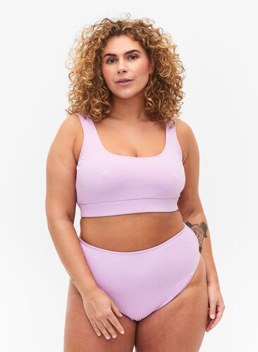Bikinitruse med en crepet look, Orchid Bouquet, Model image number 0