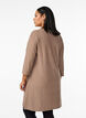 Kjole med tekstur og 3/4 ermer, Brun, Model image number 2