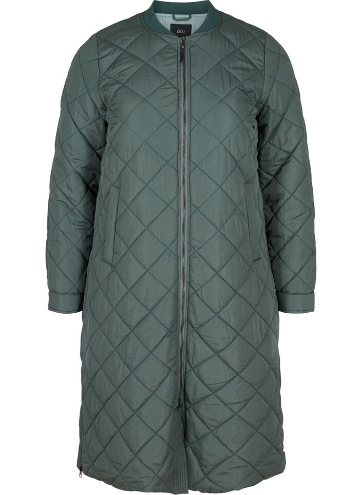 Quiltet jakke med lommer og splitt, Urban Chic, Packshot image number 0