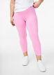 Basisleggings i viskose med 3/4-lengde, Rosa, Model image number 0