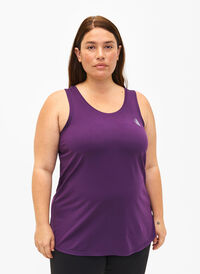 Treningsoverdel med rund hals, Purple Pennant Treningsoverdel med rund hals, Purple Pennant, Model
